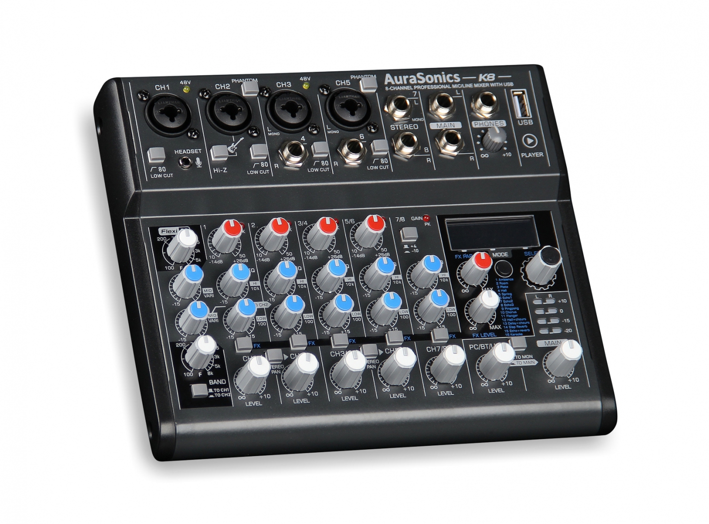 AuraSonics K8 компактный микшерный пульт в Салавате