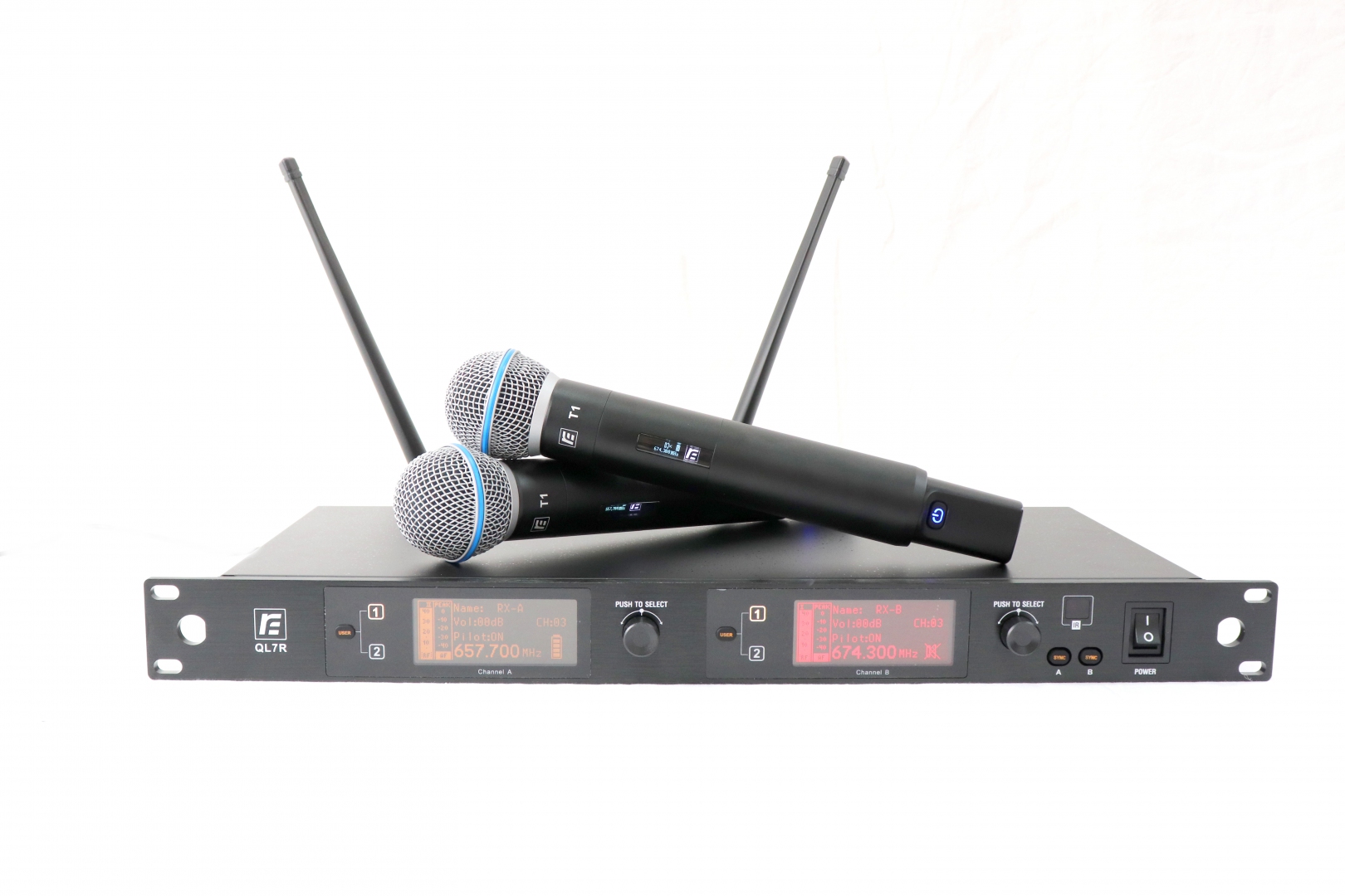 RFIntell QL7R/T1-B 720,500-754,000 МГц 2-канальная радиосистема с 2-мя ручными микрофонами в Салавате