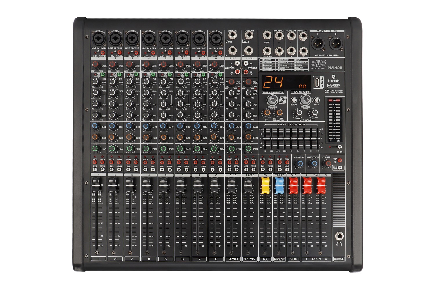 SVS Audiotechnik mixers PM-12A Активный аналоговый микшерный пульт, 12-канальный в Салавате